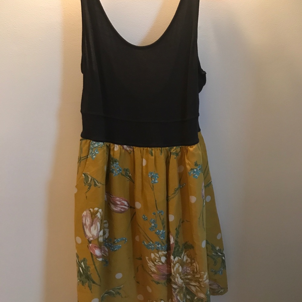 anthropologie silk tank dress